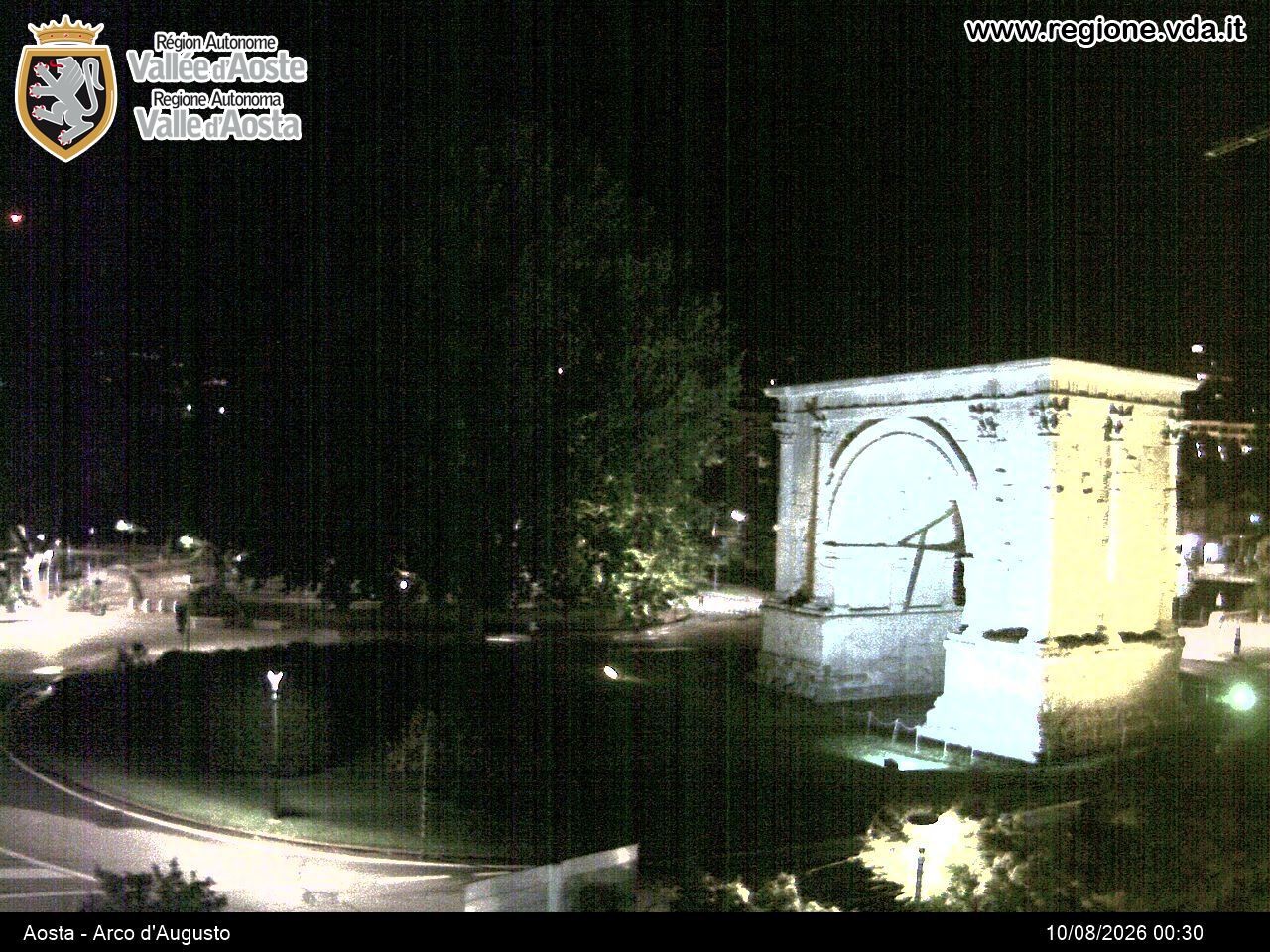 Archived image Webcam Aosta, Piazza Arco d'Augusto