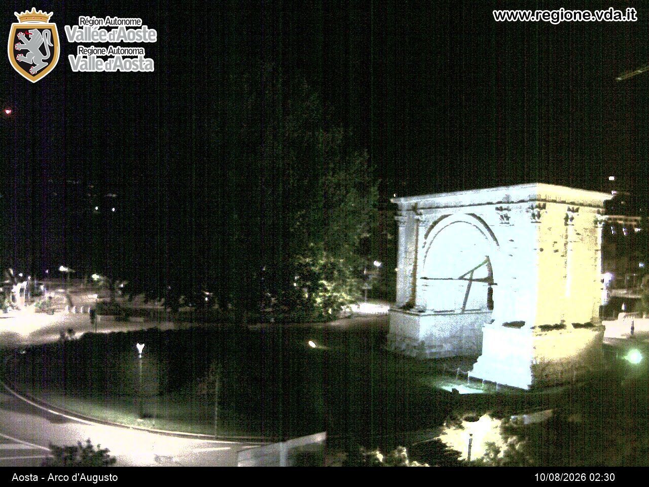 Archived image Webcam Aosta, Piazza Arco d'Augusto