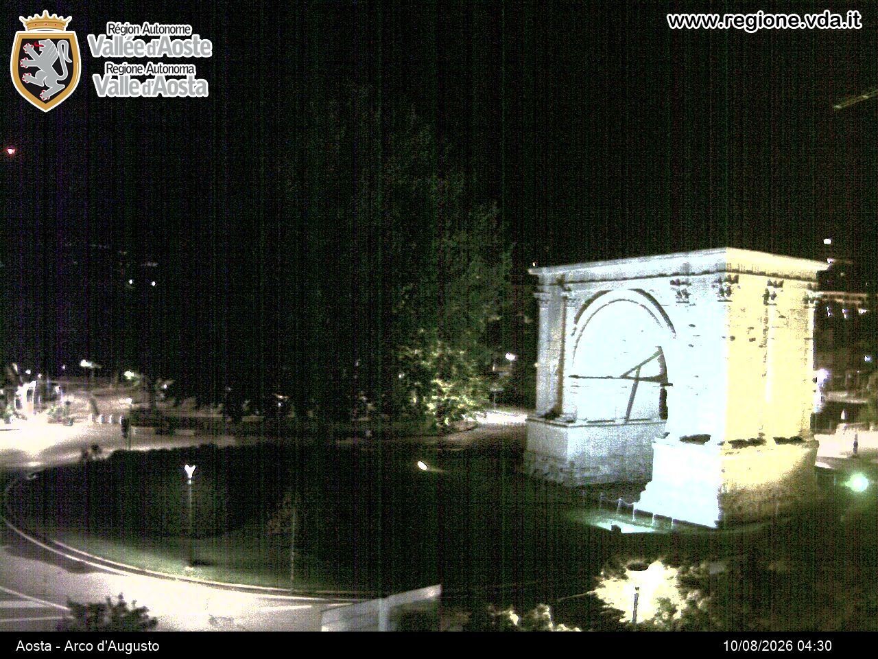 Archived image Webcam Aosta, Piazza Arco d'Augusto