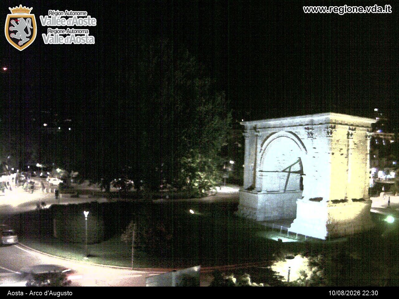 Archived image Webcam Aosta, Piazza Arco d'Augusto