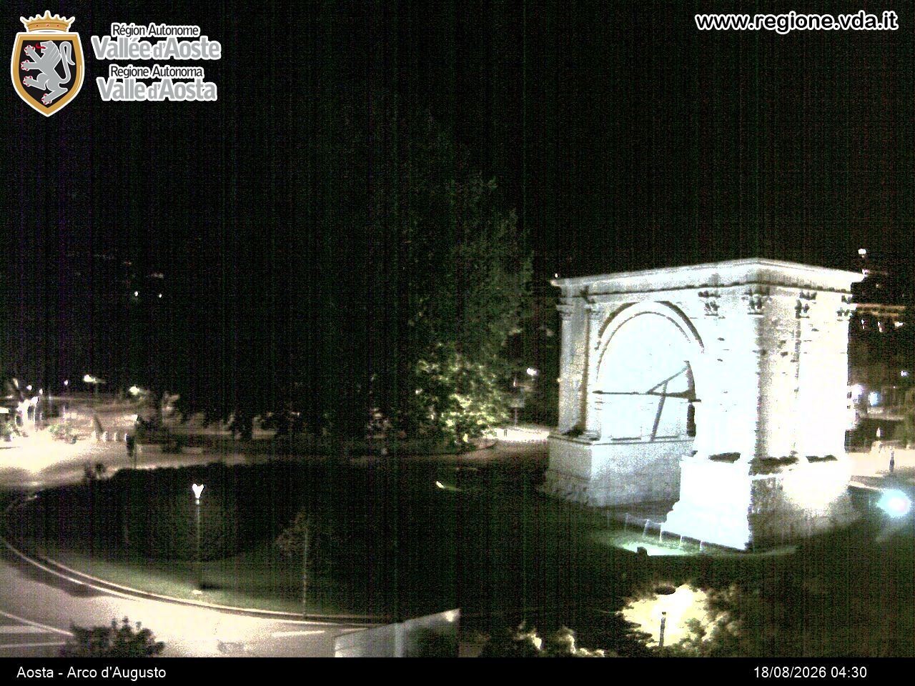 Archiv Foto Webcam Piazza Arco d'Augusto, Aosta