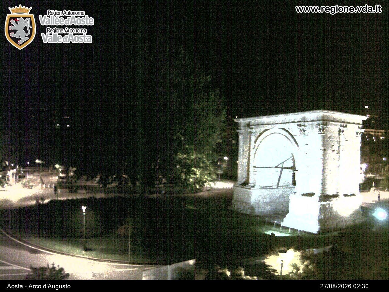Archiv Foto Webcam Piazza Arco d'Augusto, Aosta