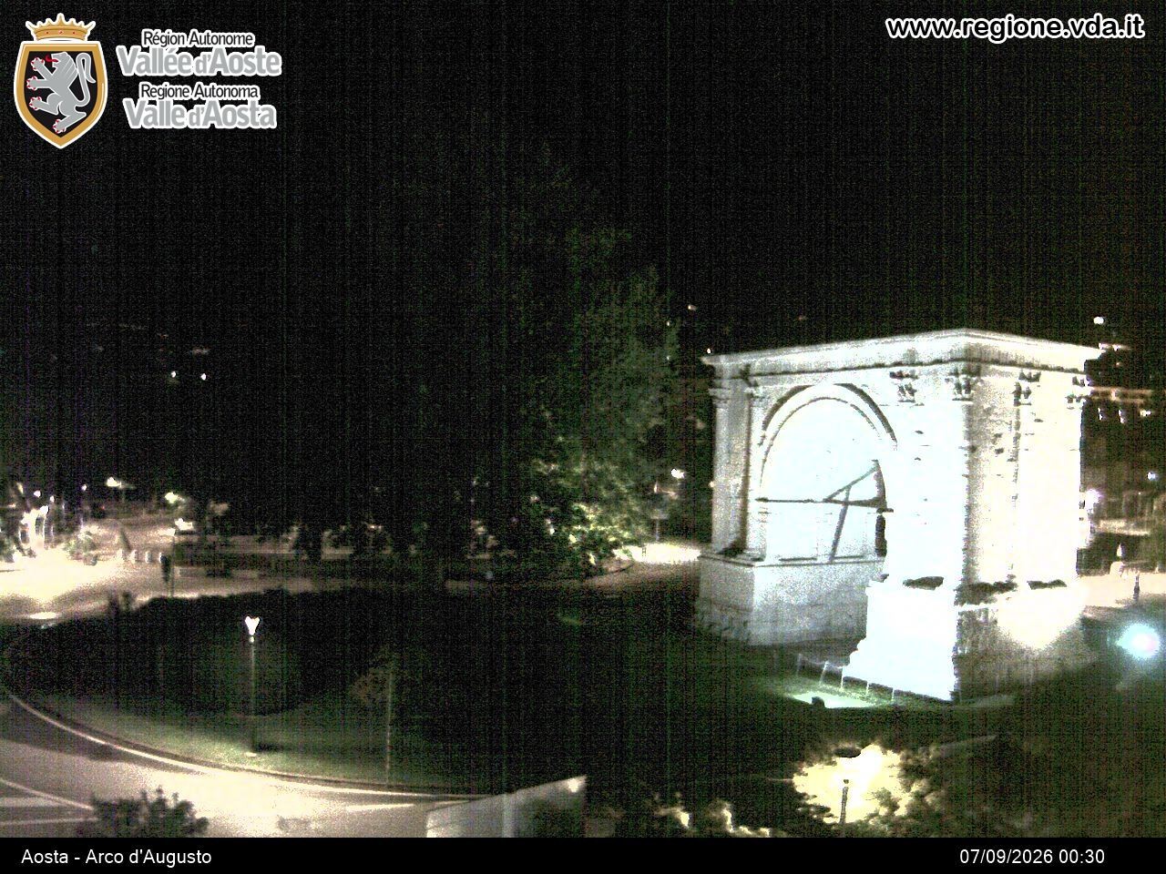 Archiv Foto Webcam Piazza Arco d'Augusto, Aosta