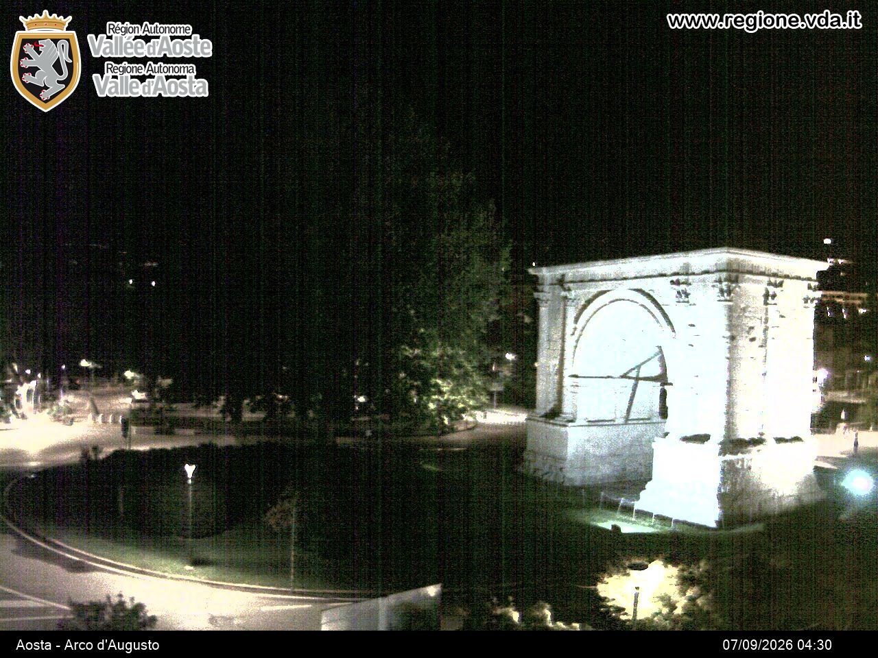 Archiv Foto Webcam Piazza Arco d'Augusto, Aosta