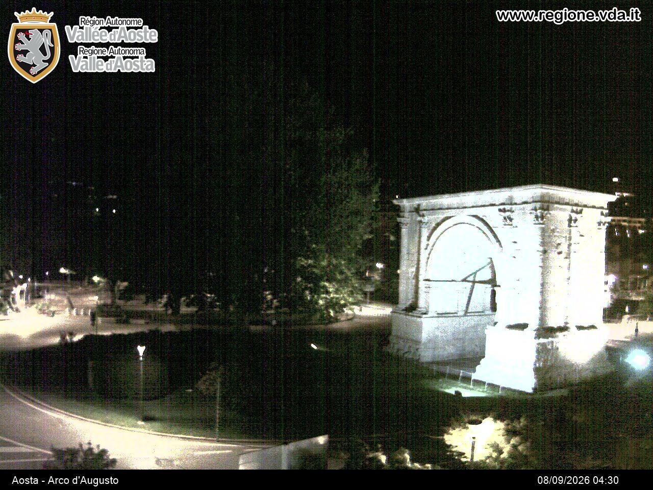 Archiv Foto Webcam Piazza Arco d'Augusto, Aosta
