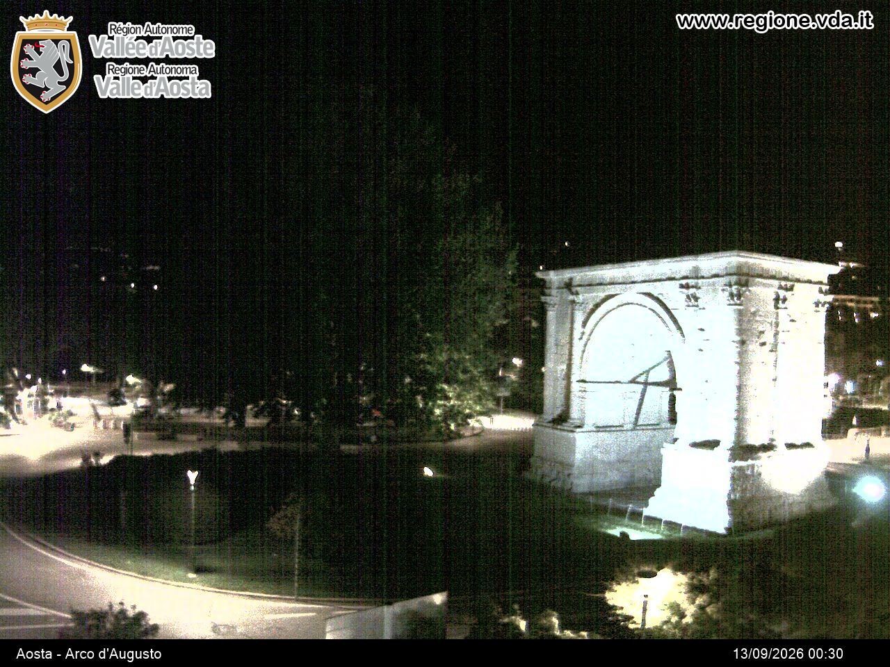 Archived image Webcam Aosta, Piazza Arco d'Augusto