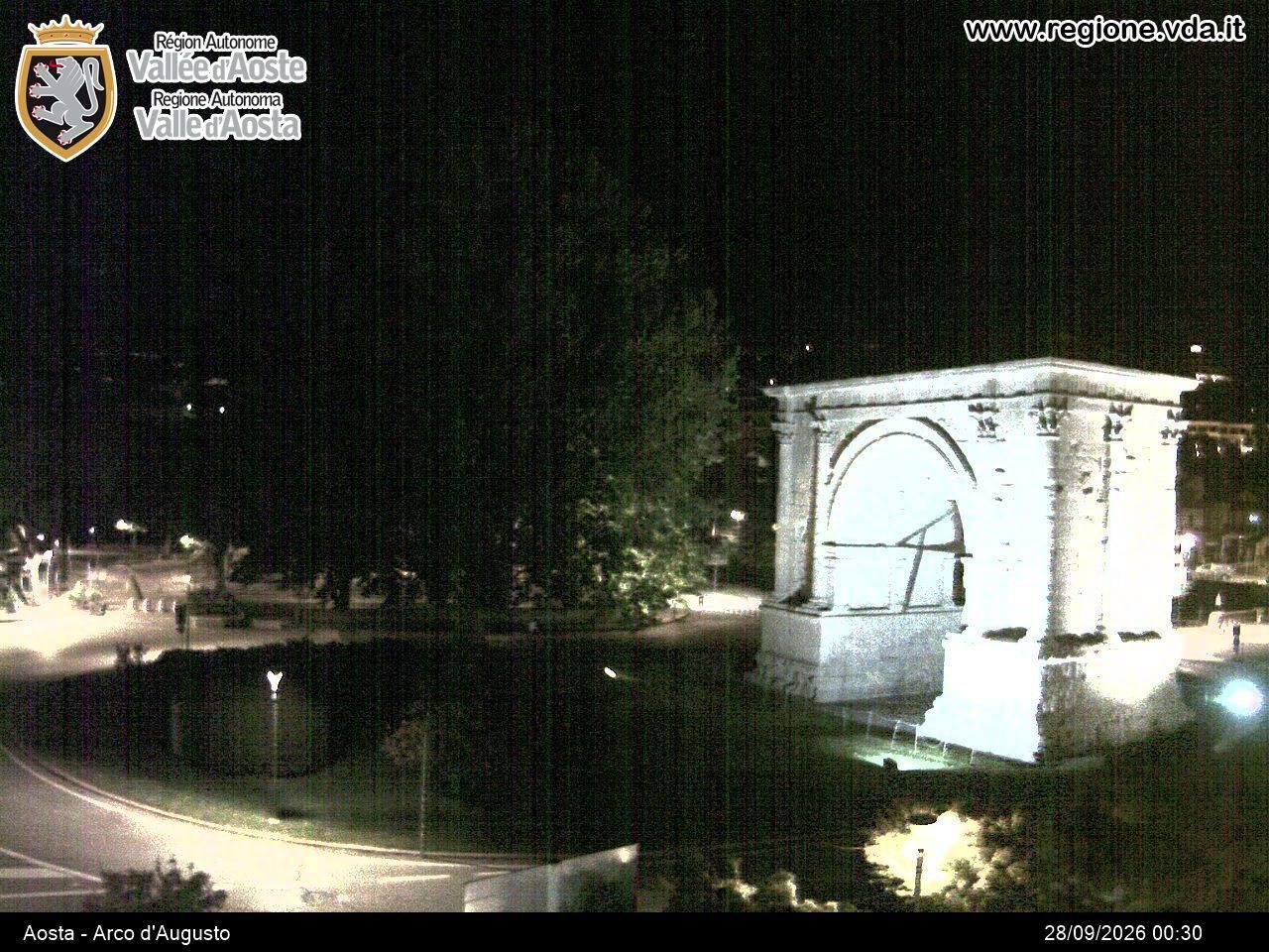 Archived image Webcam Aosta, Piazza Arco d'Augusto