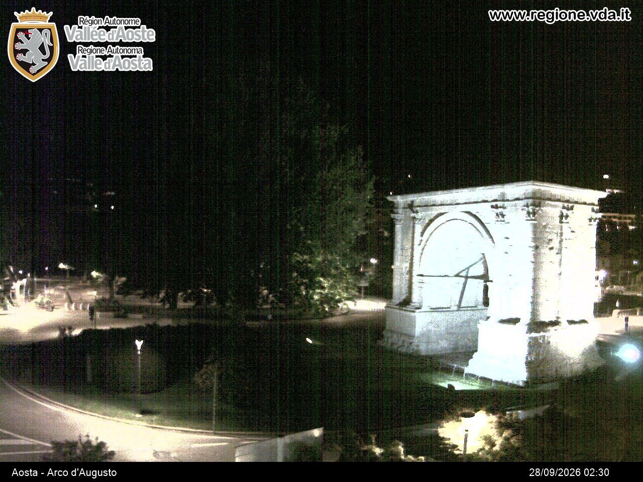 Archived image Webcam Aosta, Piazza Arco d'Augusto