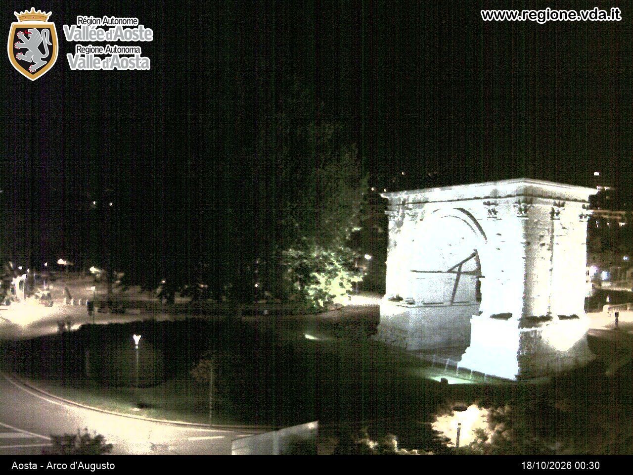 Archived image Webcam Aosta, Piazza Arco d'Augusto