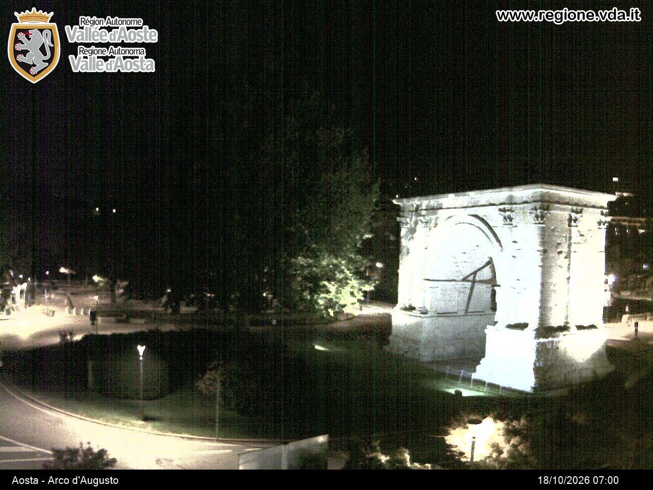 Archived image Webcam Aosta, Piazza Arco d'Augusto