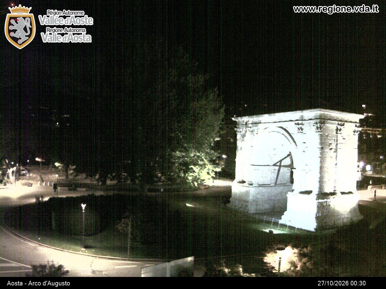 Archiv Foto Webcam Piazza Arco d'Augusto, Aosta