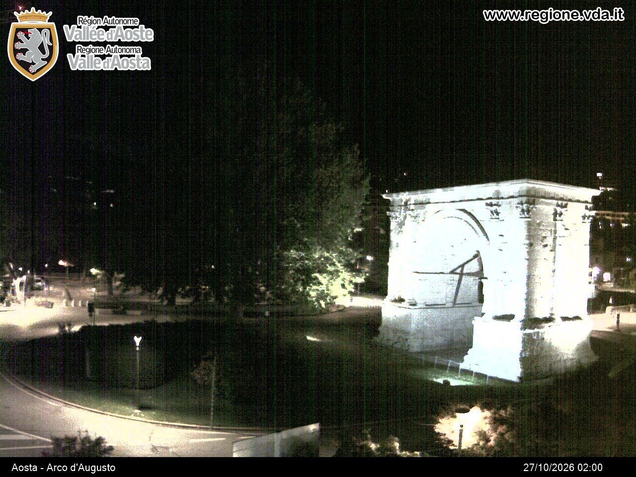 Archiv Foto Webcam Piazza Arco d'Augusto, Aosta