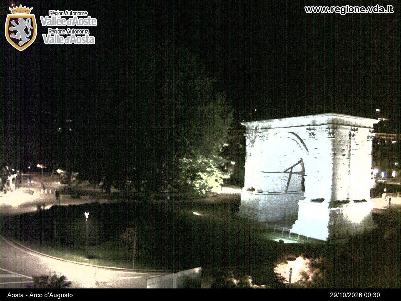 Archived image Webcam Aosta, Piazza Arco d'Augusto