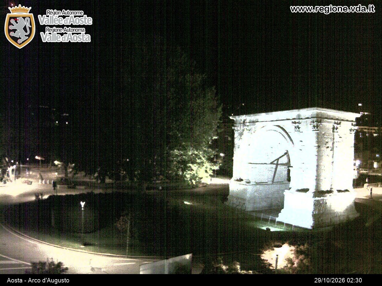 Archived image Webcam Aosta, Piazza Arco d'Augusto