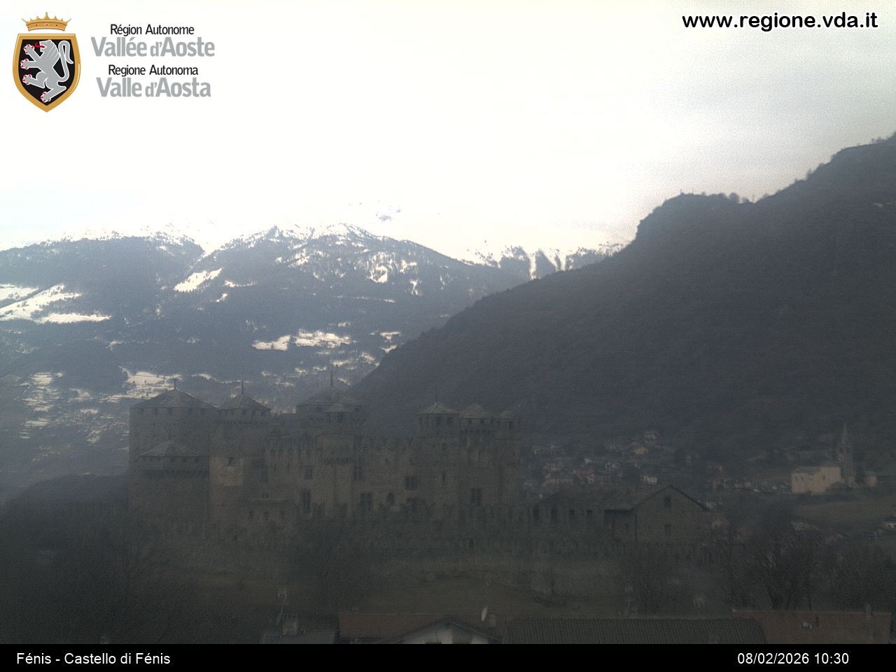 Archiv Foto Webcam Aostatal, Schloss Fenis