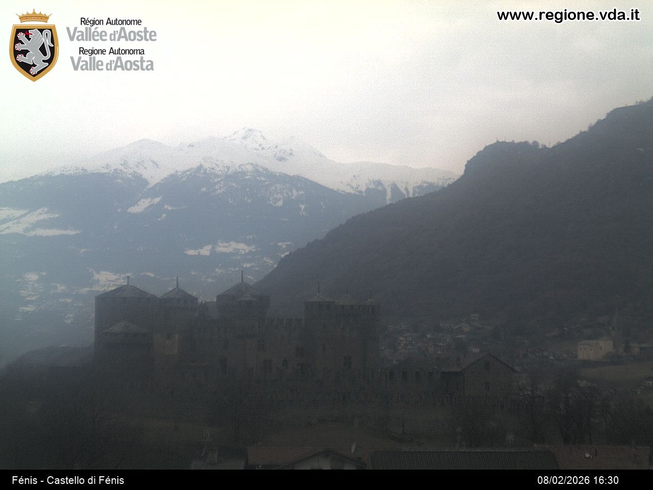 Archiv Foto Webcam Aostatal, Schloss Fenis