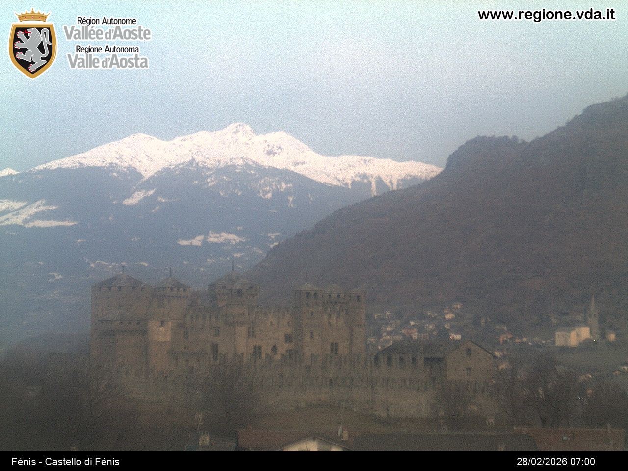 Archiv Foto Webcam Aostatal, Schloss Fenis