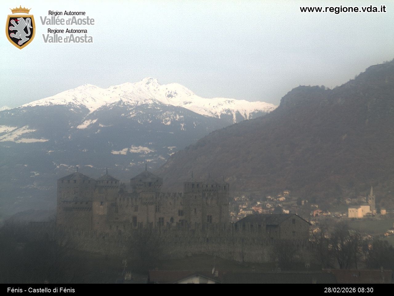 Archiv Foto Webcam Aostatal, Schloss Fenis