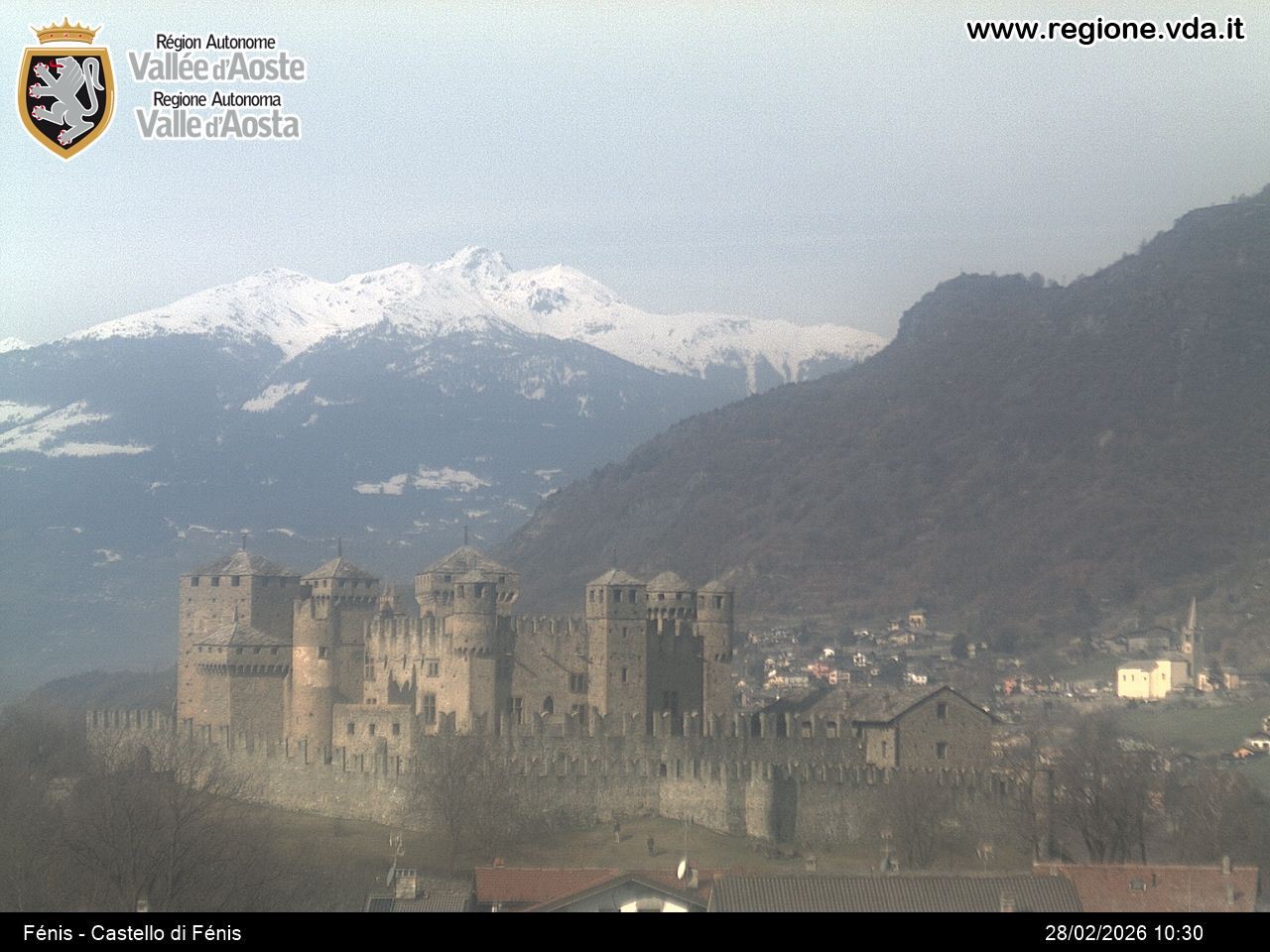 Archiv Foto Webcam Aostatal, Schloss Fenis