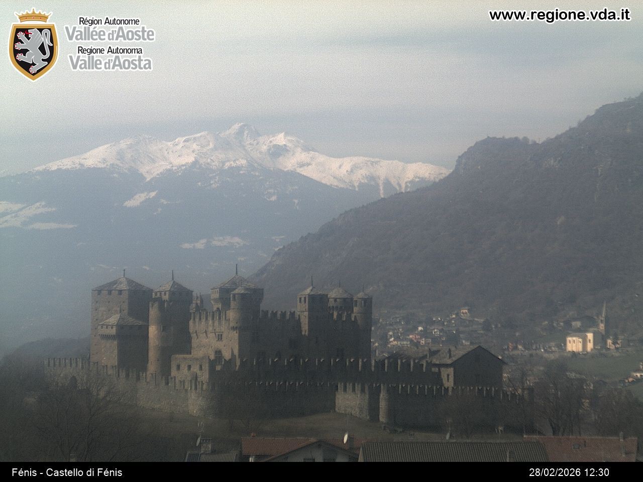 Archiv Foto Webcam Aostatal, Schloss Fenis