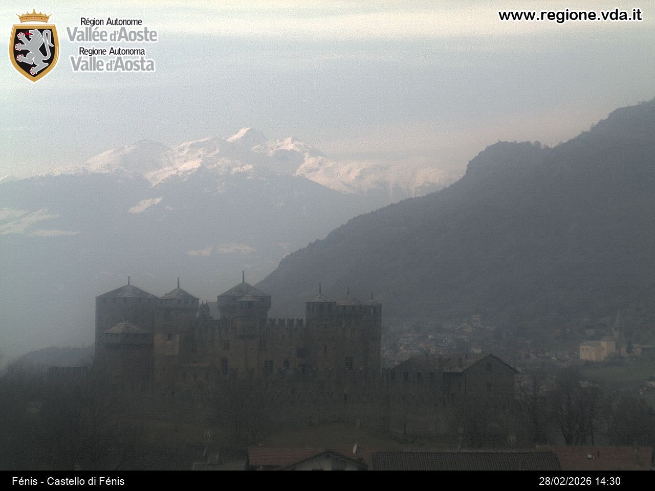 Archiv Foto Webcam Aostatal, Schloss Fenis