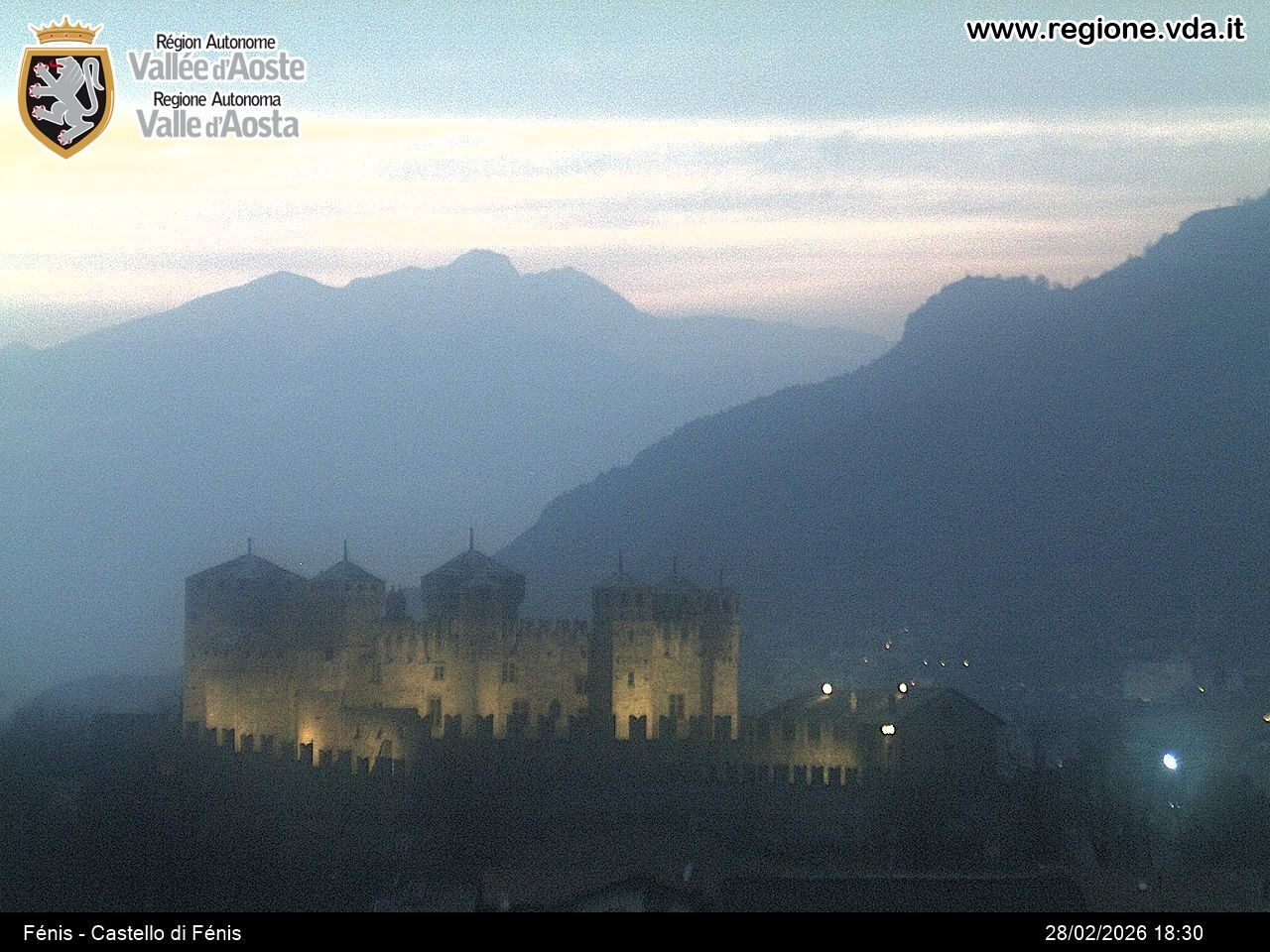 Archiv Foto Webcam Aostatal, Schloss Fenis