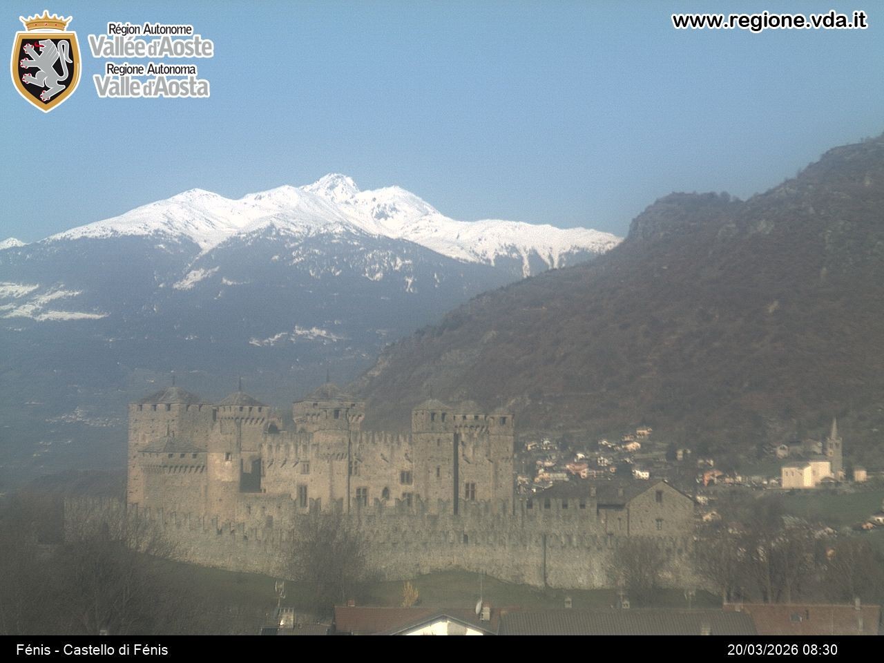 Archiv Foto Webcam Aostatal, Schloss Fenis