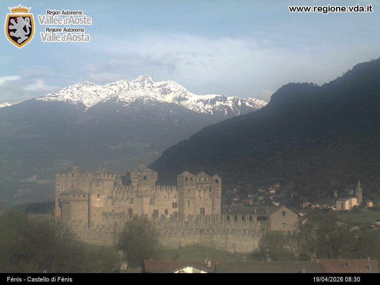 Archiv Foto Webcam Aostatal, Schloss Fenis