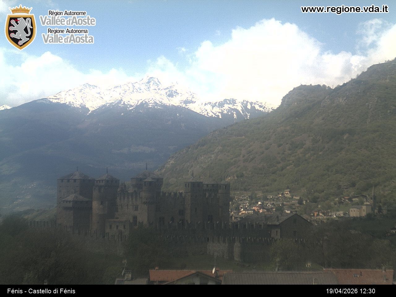 Archiv Foto Webcam Aostatal, Schloss Fenis