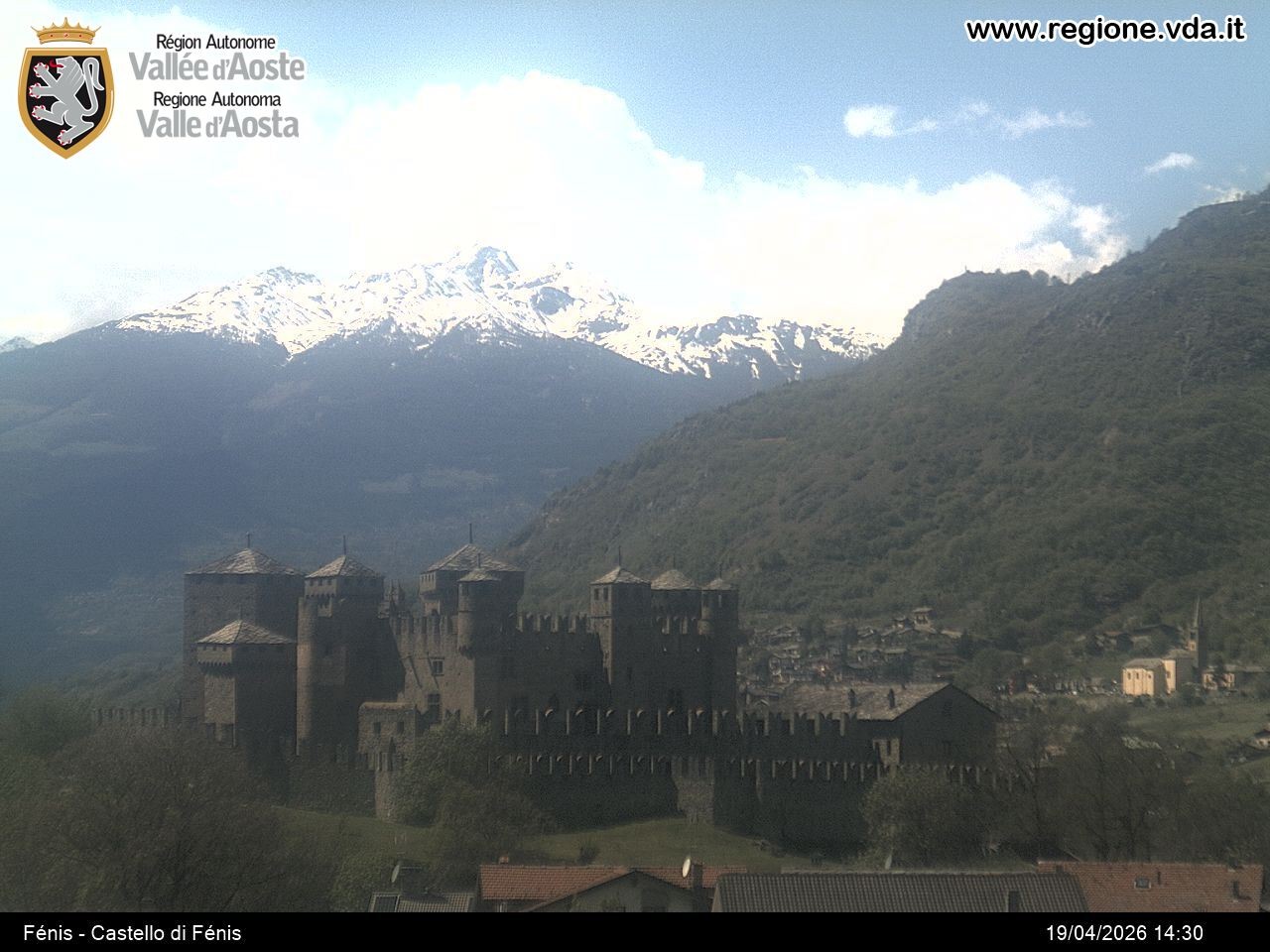 Archiv Foto Webcam Aostatal, Schloss Fenis