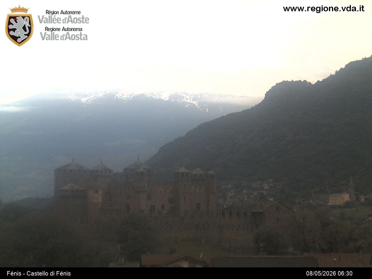 Archiv Foto Webcam Aostatal, Schloss Fenis
