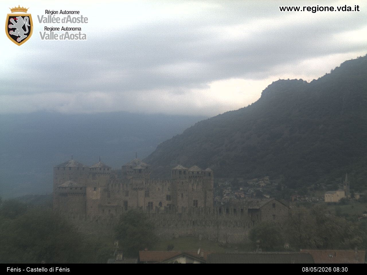 Archiv Foto Webcam Aostatal, Schloss Fenis
