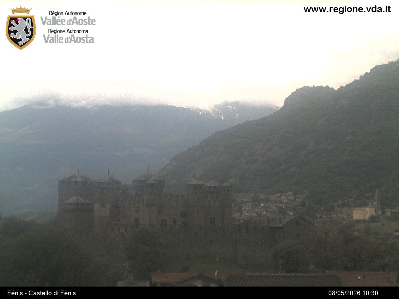 Archiv Foto Webcam Aostatal, Schloss Fenis