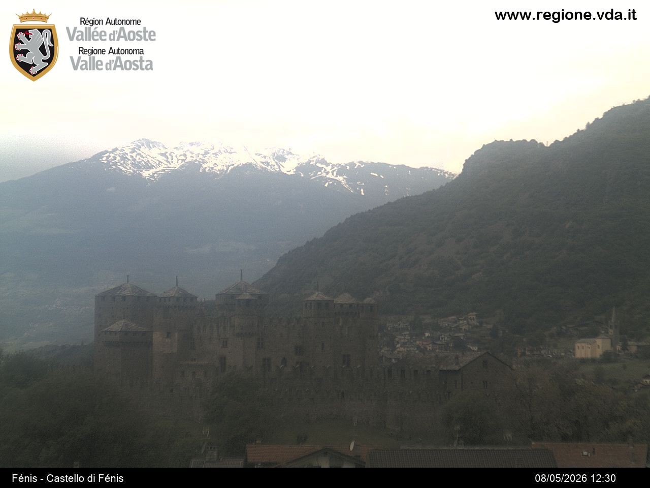 Archiv Foto Webcam Aostatal, Schloss Fenis