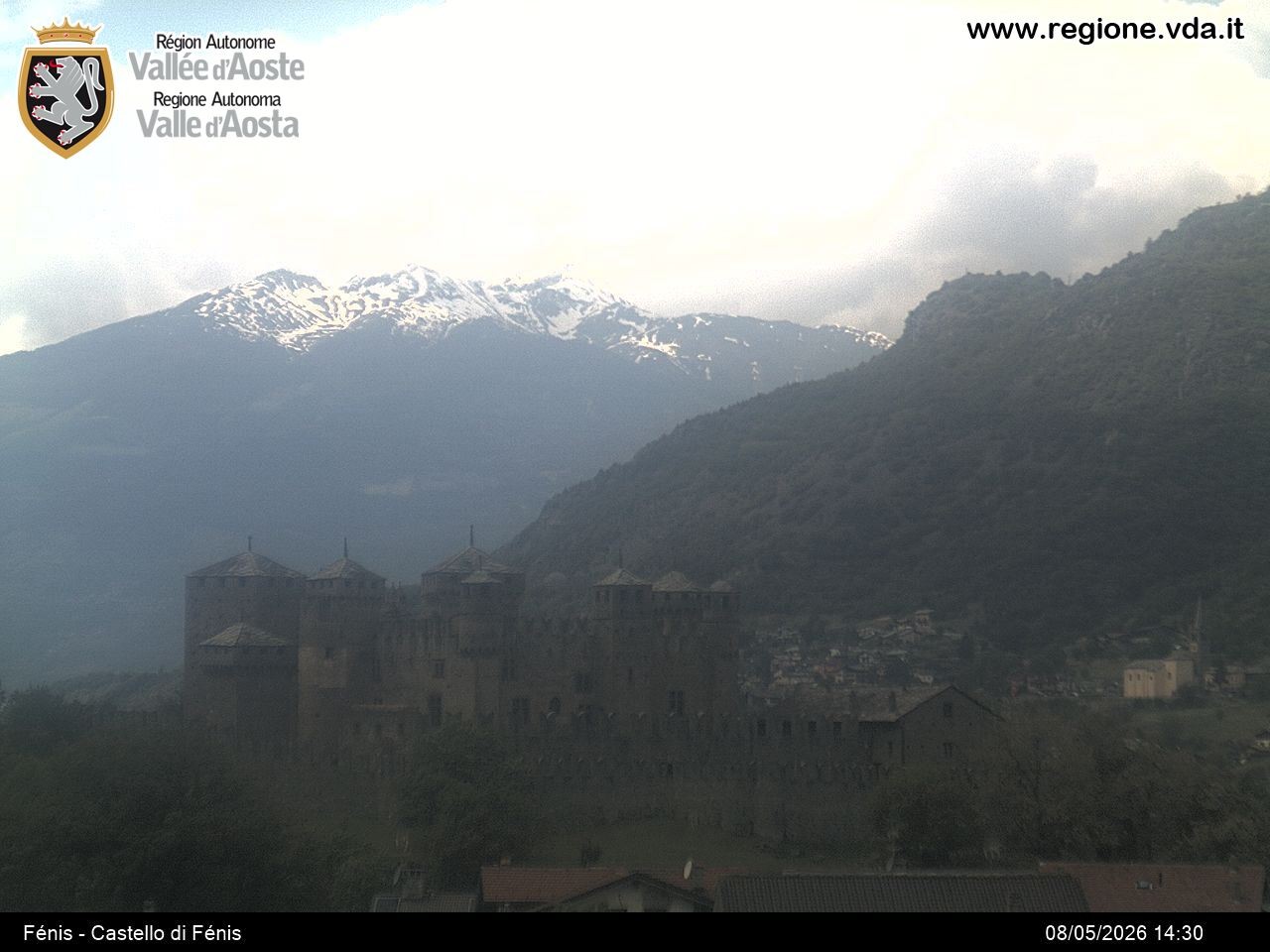 Archiv Foto Webcam Aostatal, Schloss Fenis