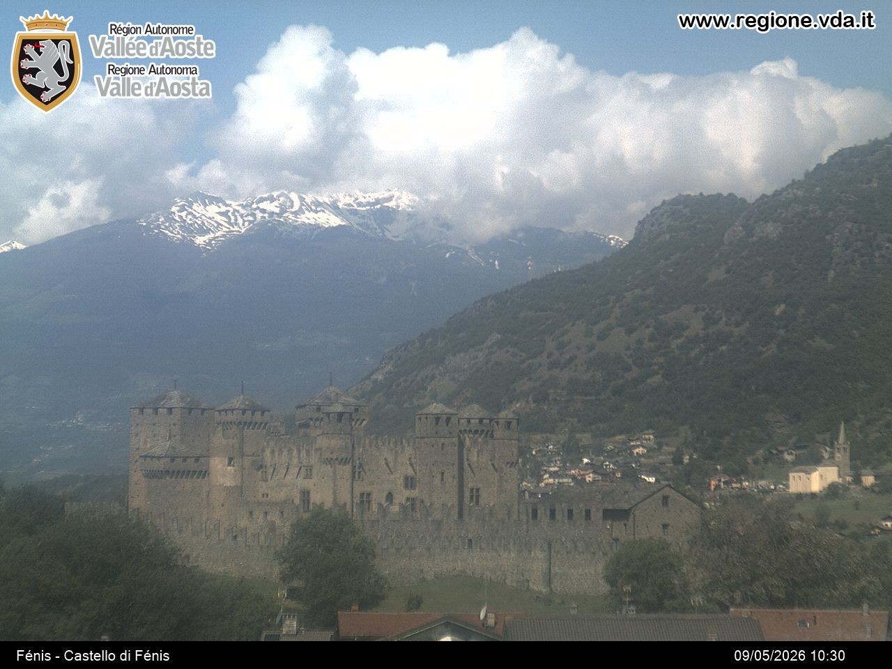 Archiv Foto Webcam Aostatal, Schloss Fenis