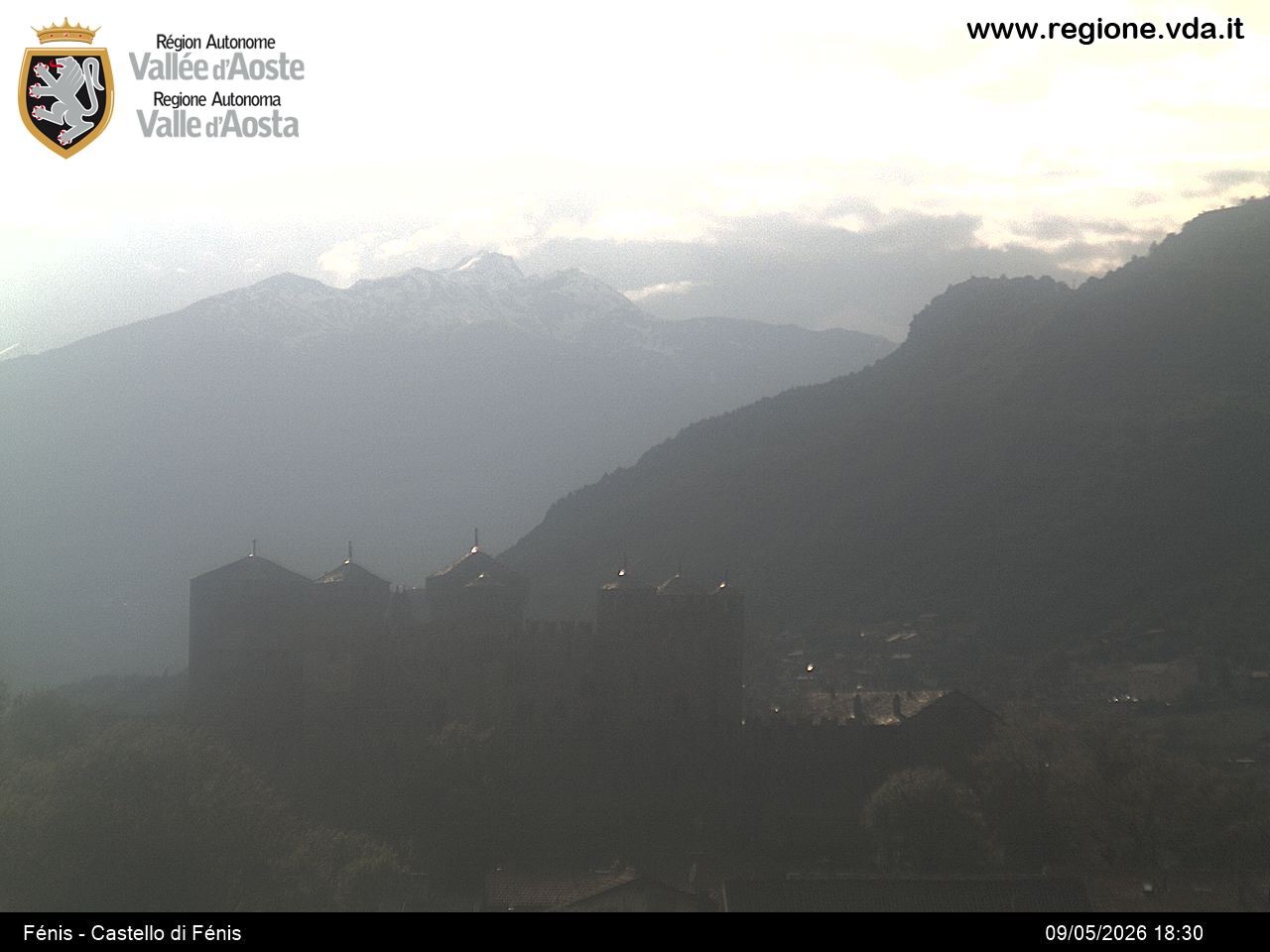 Archiv Foto Webcam Aostatal, Schloss Fenis
