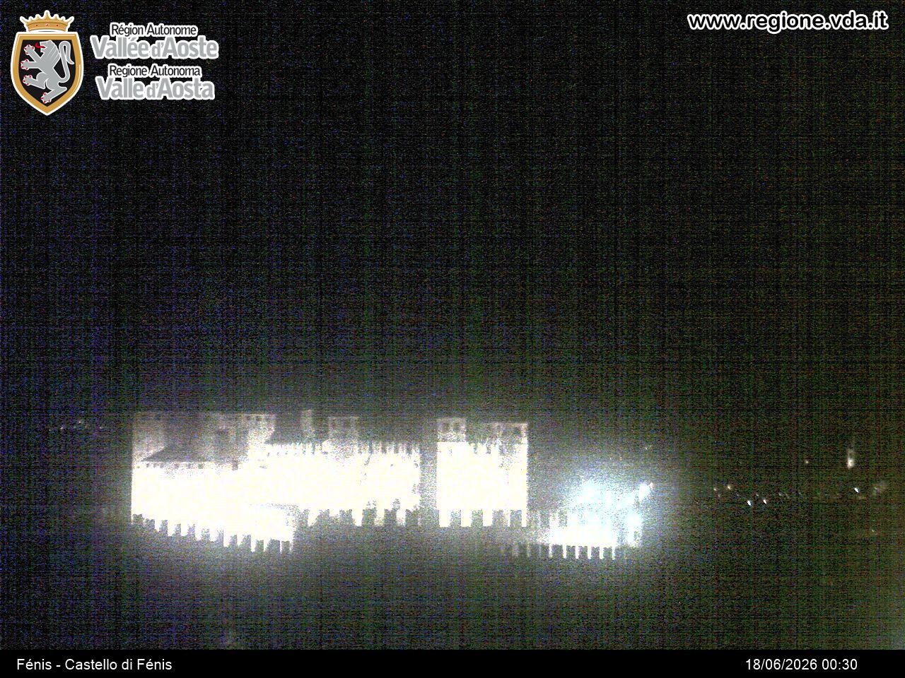 Archived image Webcam Aosta Valley, Fenis Castle