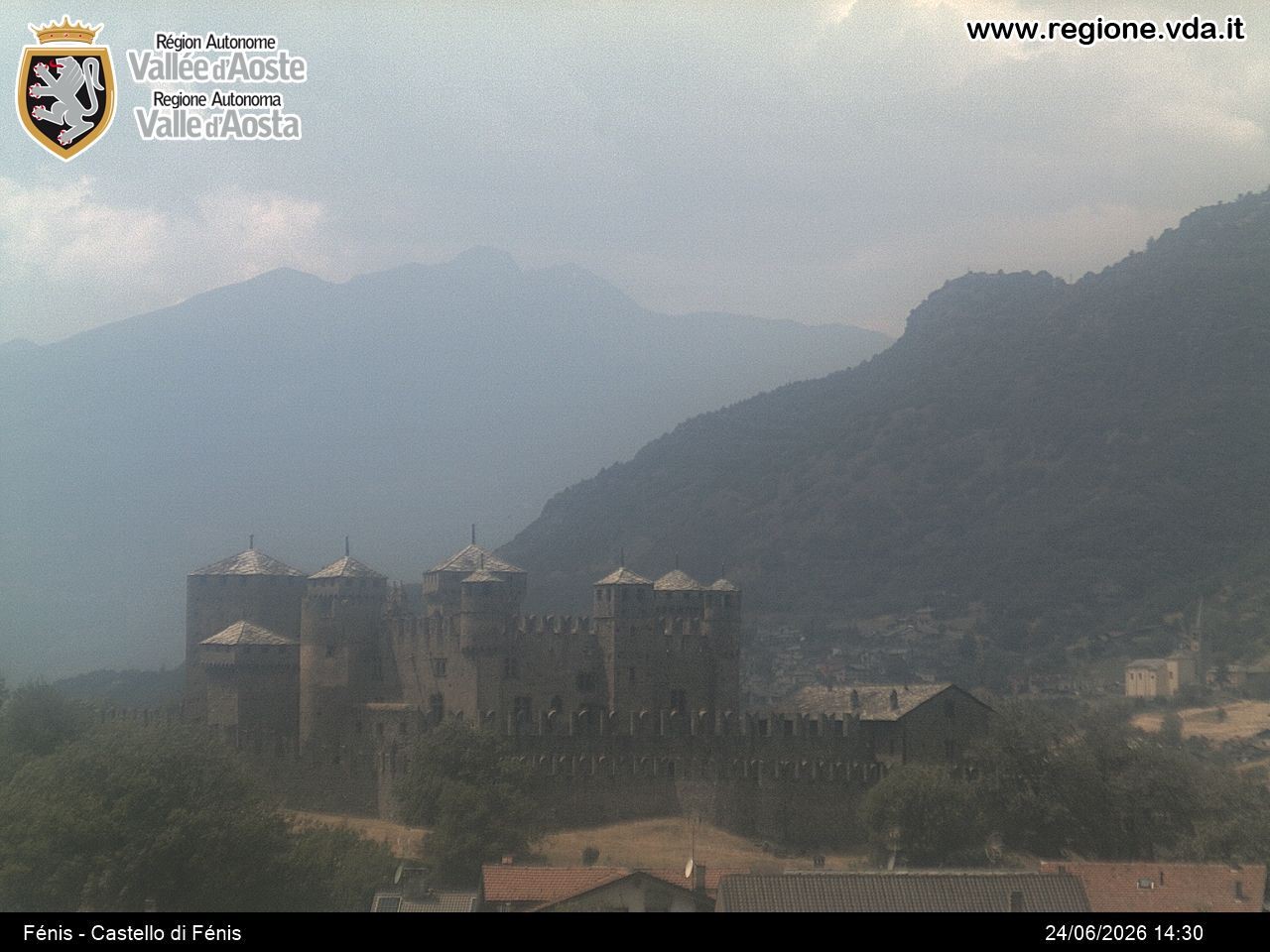 Archiv Foto Webcam Aostatal, Schloss Fenis