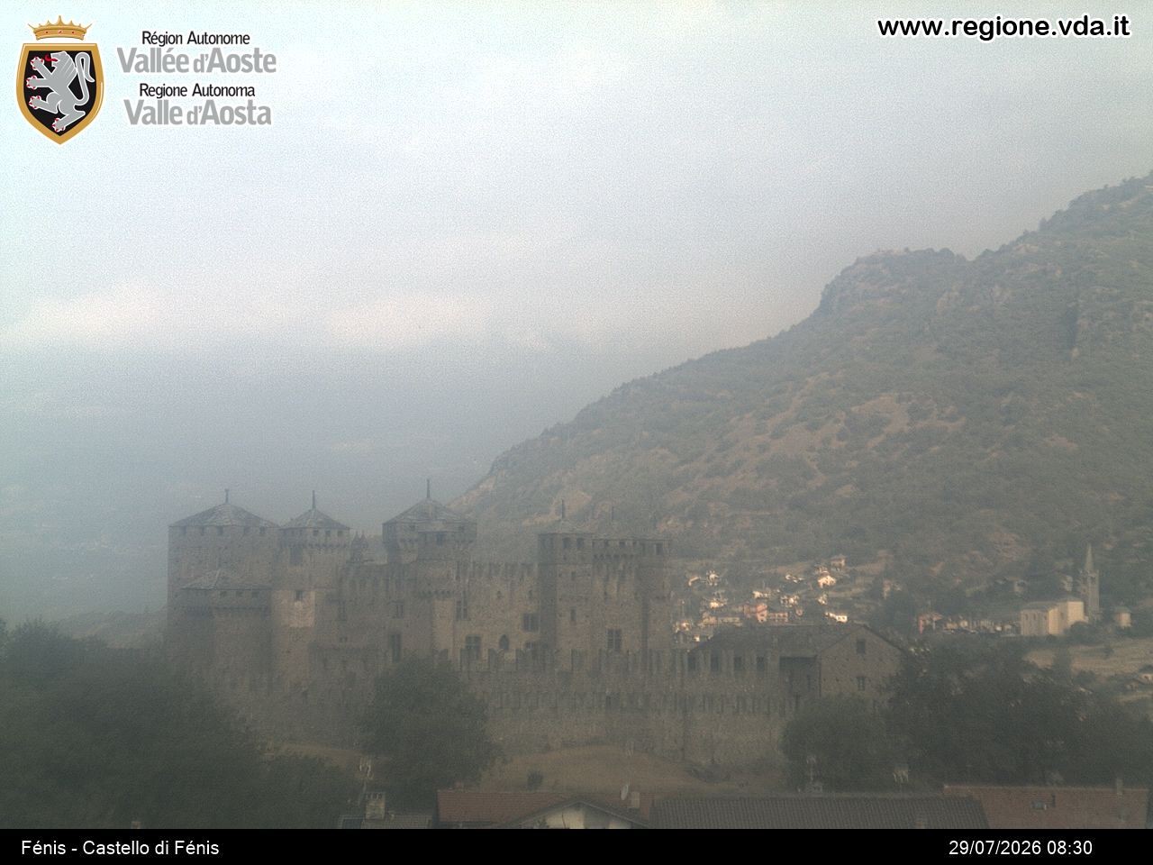 Archiv Foto Webcam Aostatal, Schloss Fenis