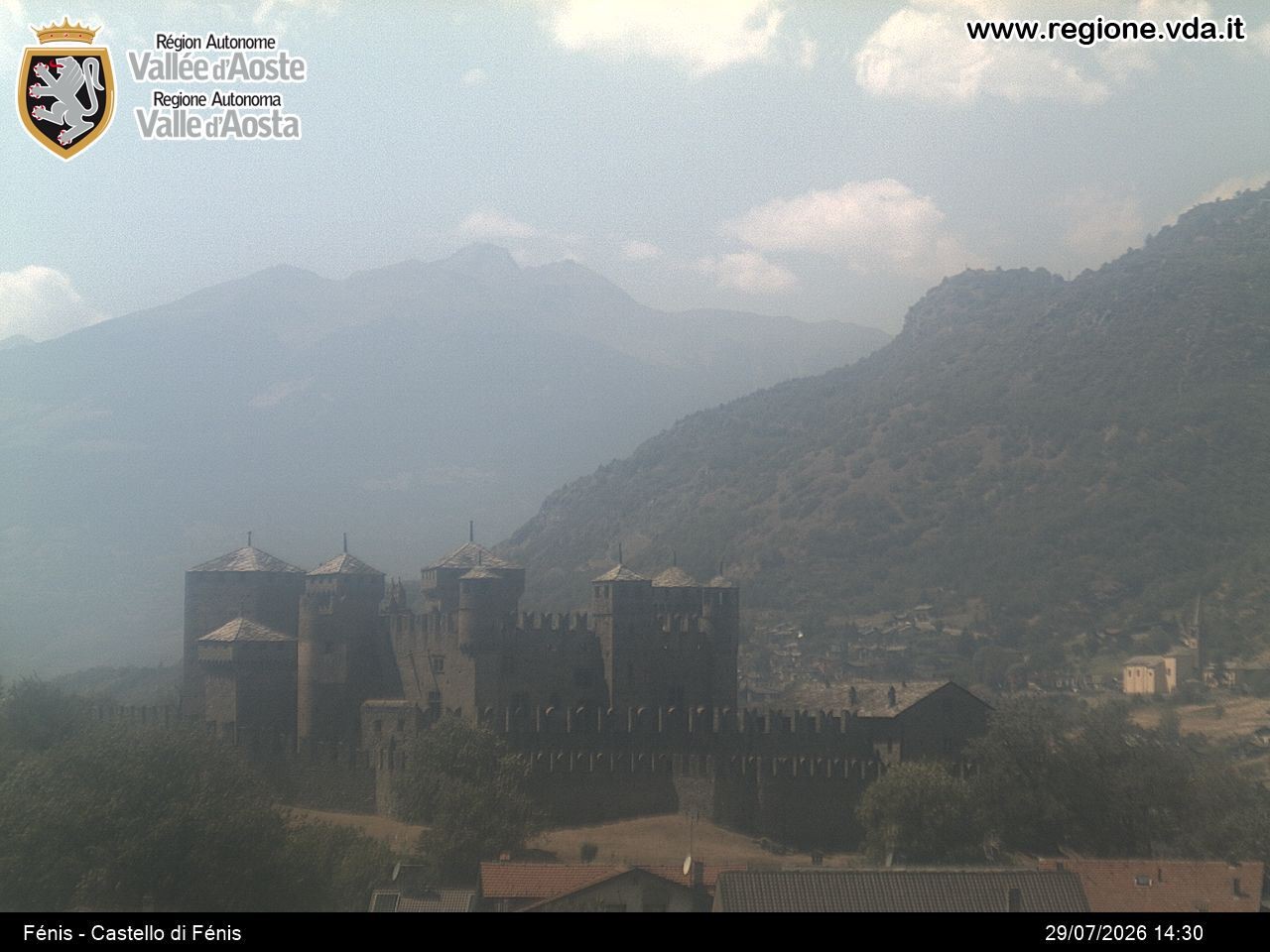 Archiv Foto Webcam Aostatal, Schloss Fenis