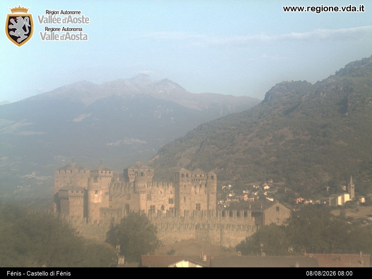 Archiv Foto Webcam Aostatal, Schloss Fenis