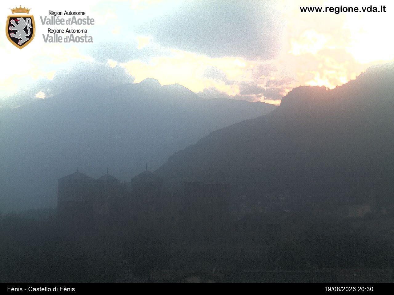 Archiv Foto Webcam Aostatal, Schloss Fenis