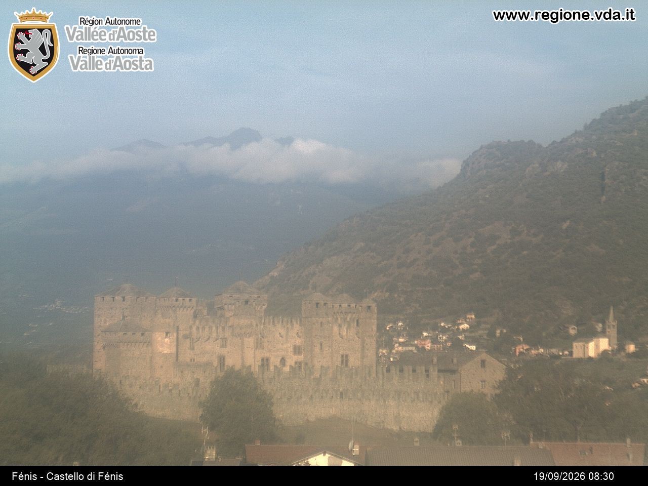 Archiv Foto Webcam Aostatal, Schloss Fenis