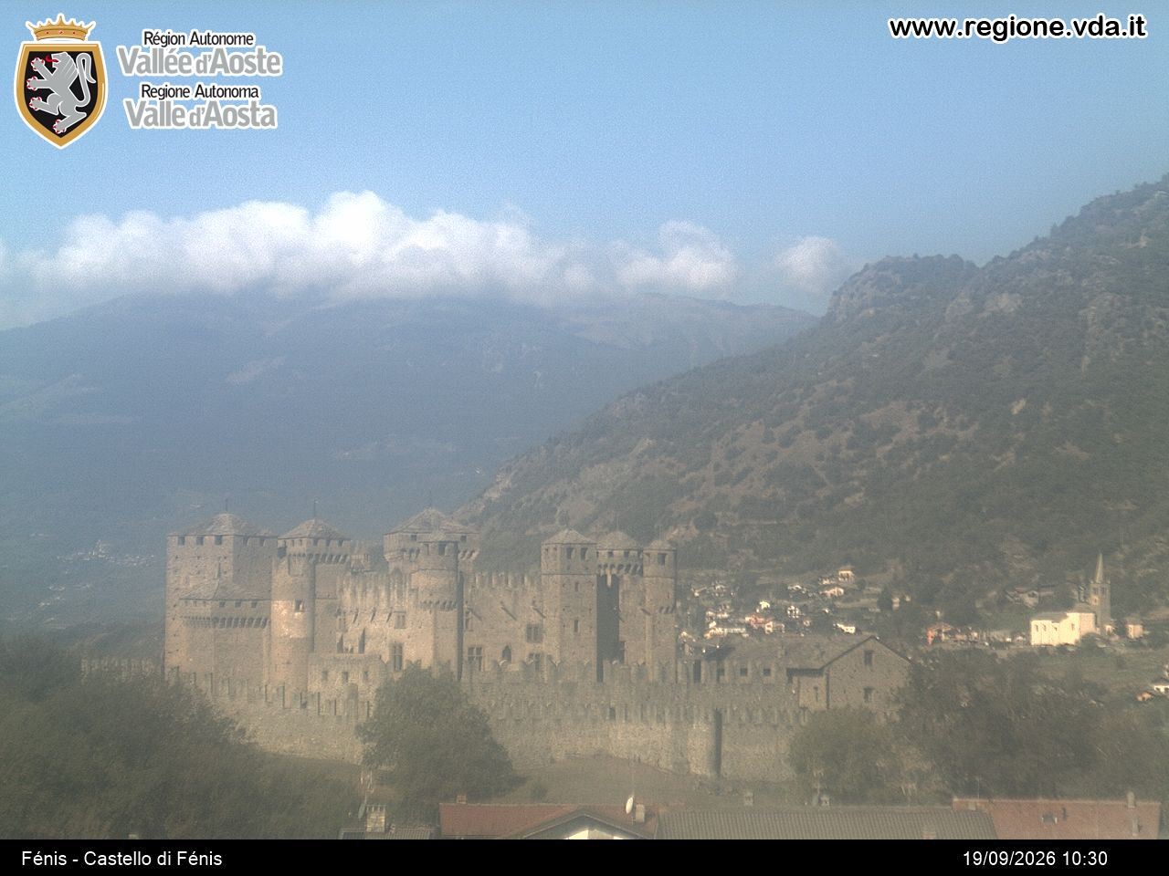 Archiv Foto Webcam Aostatal, Schloss Fenis