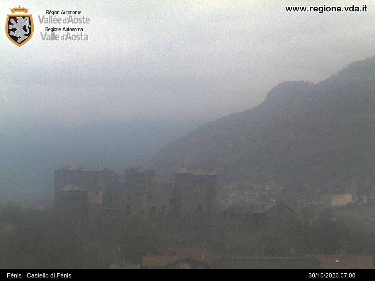 Archiv Foto Webcam Aostatal, Schloss Fenis