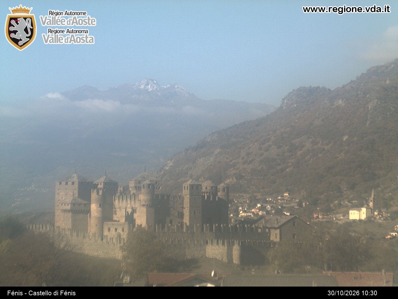Archiv Foto Webcam Aostatal, Schloss Fenis