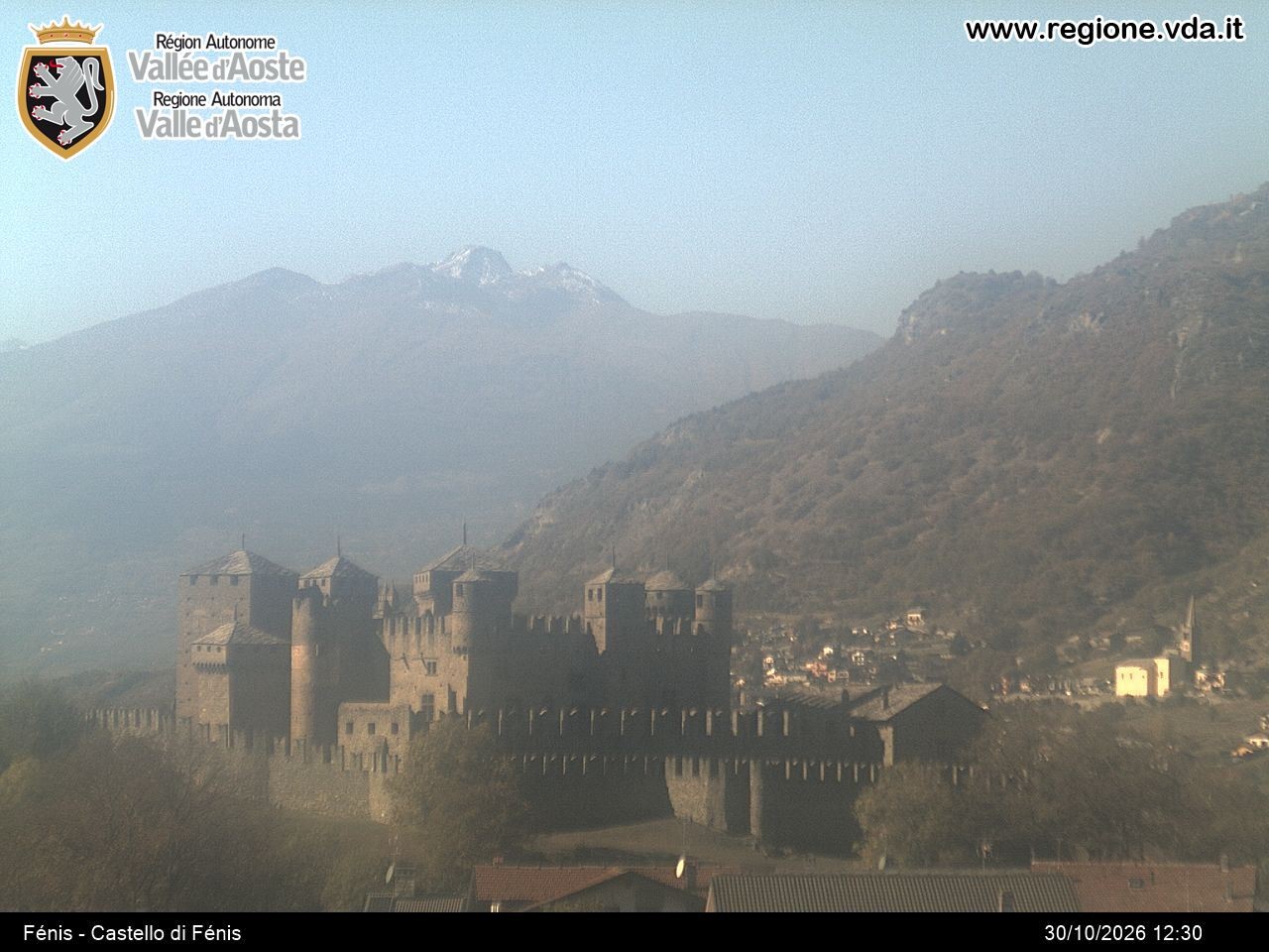 Archiv Foto Webcam Aostatal, Schloss Fenis