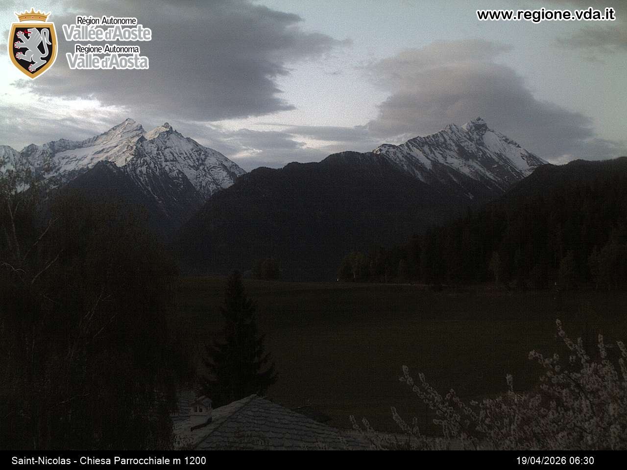 Archived image Webcam Aosta Valley, Saint-Nicolas