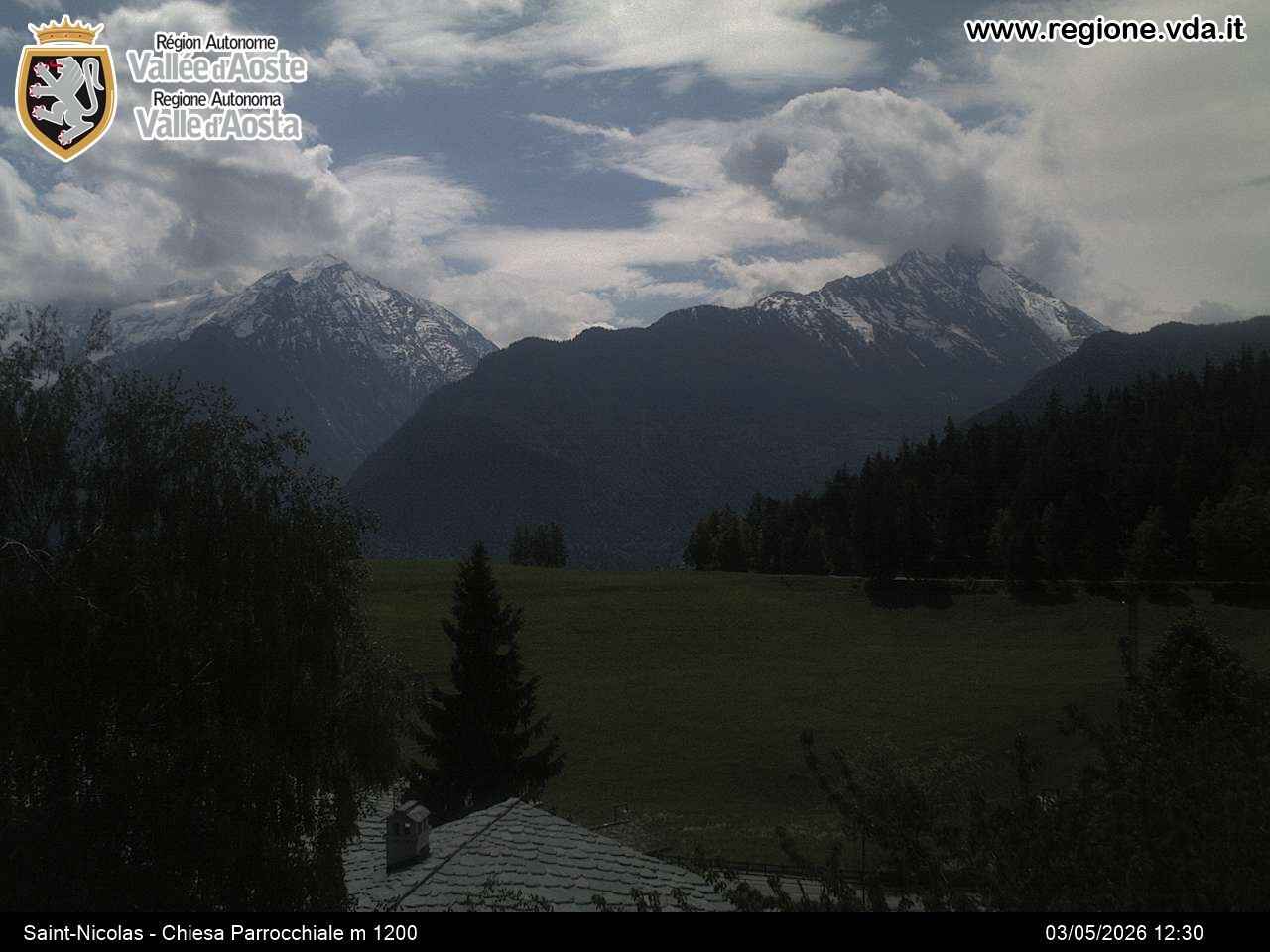 Archived image Webcam Aosta Valley, Saint-Nicolas
